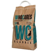 WC Who Cares Classic Классик впитывающий наполнитель в кошачий туалет 10 кг (800314)